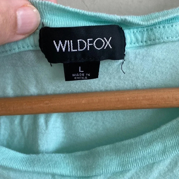 Wildfox light blue tacos & margs graphic baby doll t-shirt - Picture 4 of 4